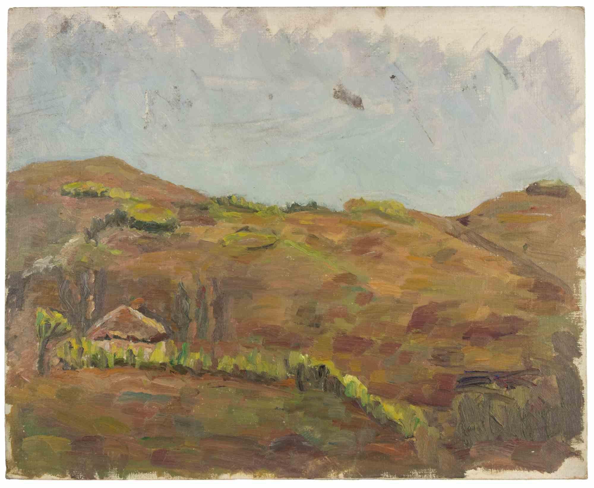Berglandschaft – Gemälde von Francesco Settimj – 1930er Jahre