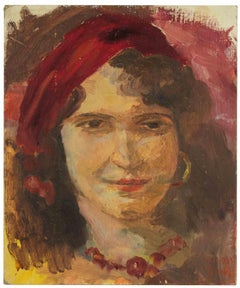 Portrait - Painting by Francesco Settimj - 1933
