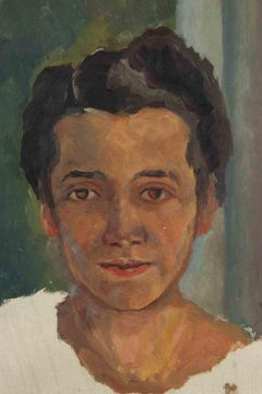 Portrait - Painting by Francesco Settimj - mid-20th Century