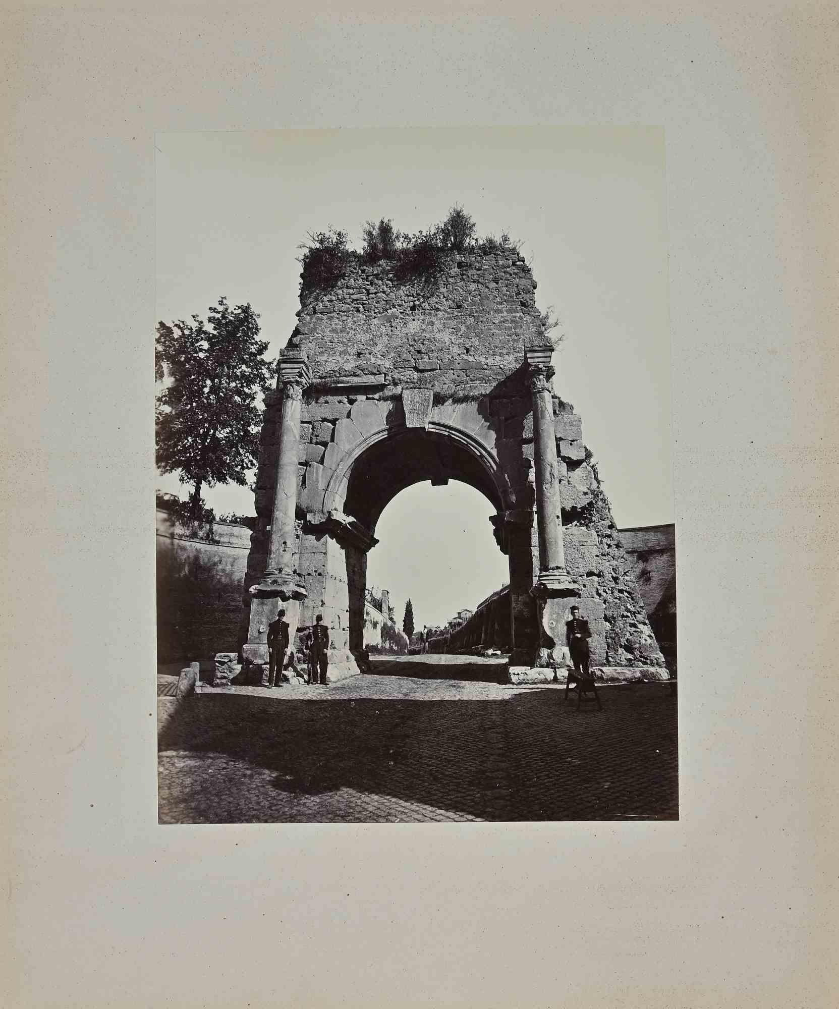 Francesco Sidoli Landscape Photograph - Ancient View of Rome - Photograph by F. Sidoli - Late 19th Century