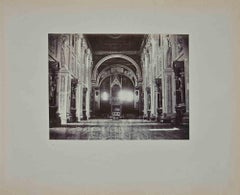 Antique Ancient View of the Interior of S. Peter-Photograph by F. Sidoli - 19th Century