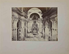Interior of the Church of Saint Peter - Rome by F. Sidoli - Late 19th Century