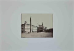 Piazza San Giovanni in Laterano - Photograph by F.Sidoli - 19th Century