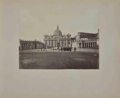 Saint Peter Rome - Photograph by F. Sidoli - 19th Century