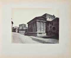 View of Ancient Rome - Original Photograph by F. Sidoli - 19th  Century