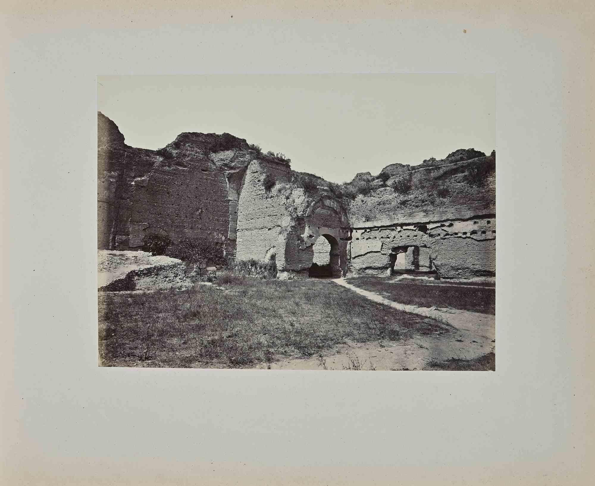 Francesco Sidoli Landscape Photograph - View of Ancient Rome - Photograph by F. Sidoli - Late 19th Century