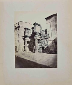 Antique View of Monuments Landscapes Of Rome-Photograph by F. Sidoli - Late 19th Century