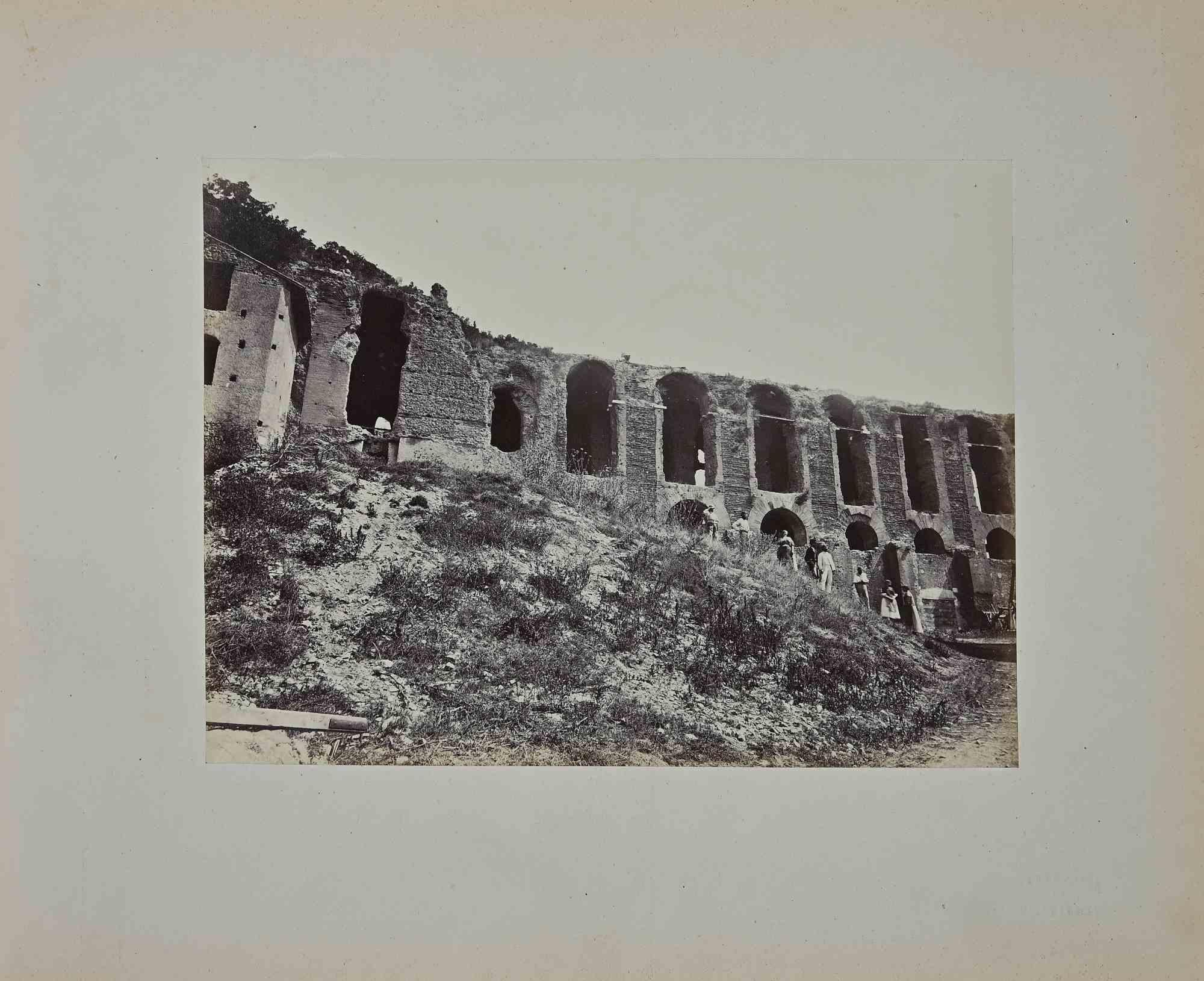 Francesco Sidoli Landscape Photograph - View of the Forum Romanum - Photograph by F. Sidoli - Late 19th Century