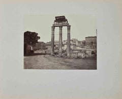  View of the Imperial Forums - Original Photograph by F. Sidoli - 19th  Century