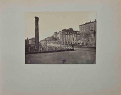 Antique View of the Imperial Forums - Photograph by F. Sidoli - Late 19th Century