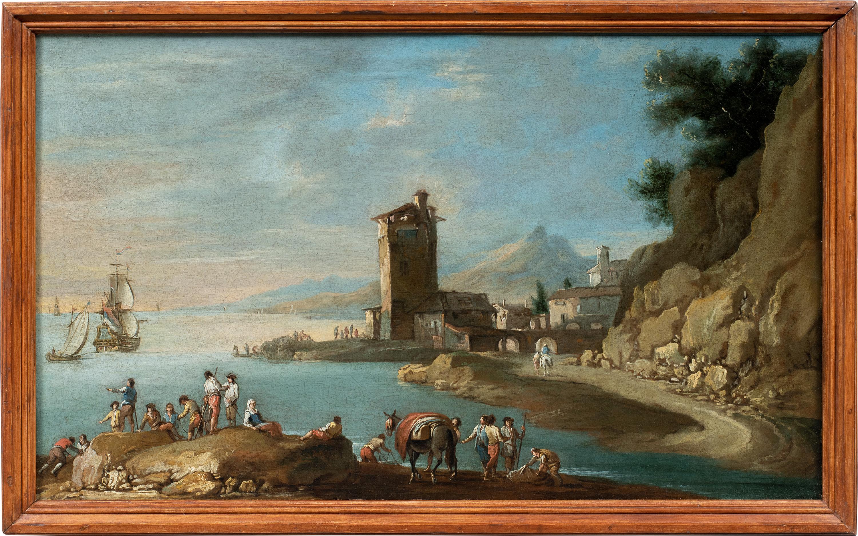 Attributed to Francesco Simonini (Venetian) - 18th century landscape view
