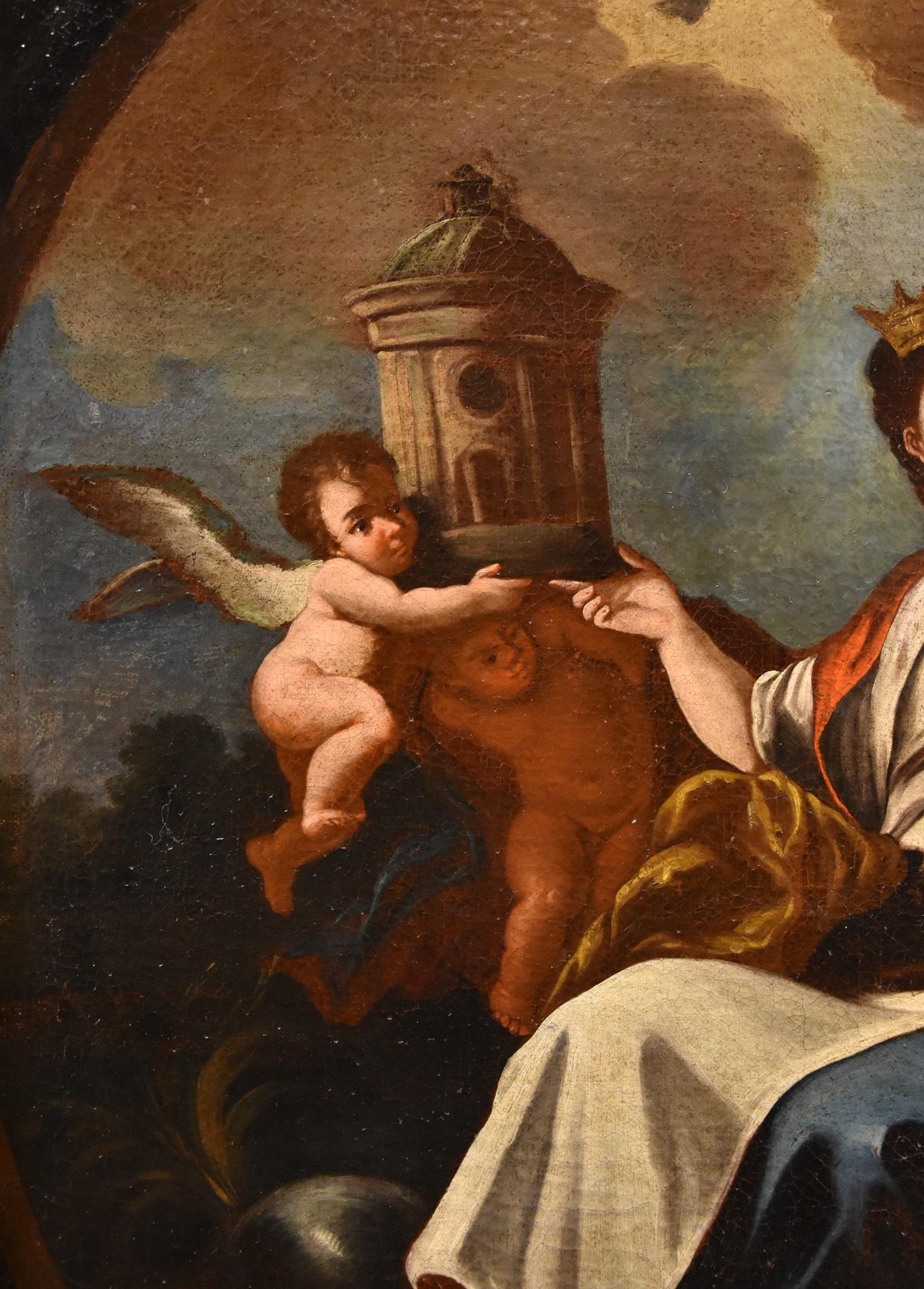 Allegoria dell'Europa Solimena Dipinto del XVIII secolo Olio su tela Vecchio maestro Italia in vendita 8