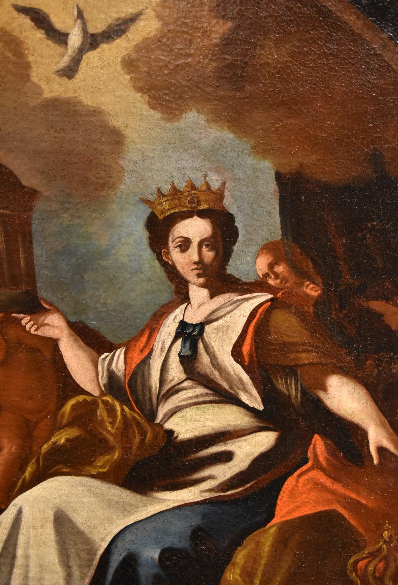 Allegoria dell'Europa Solimena Dipinto del XVIII secolo Olio su tela Vecchio maestro Italia in vendita 9