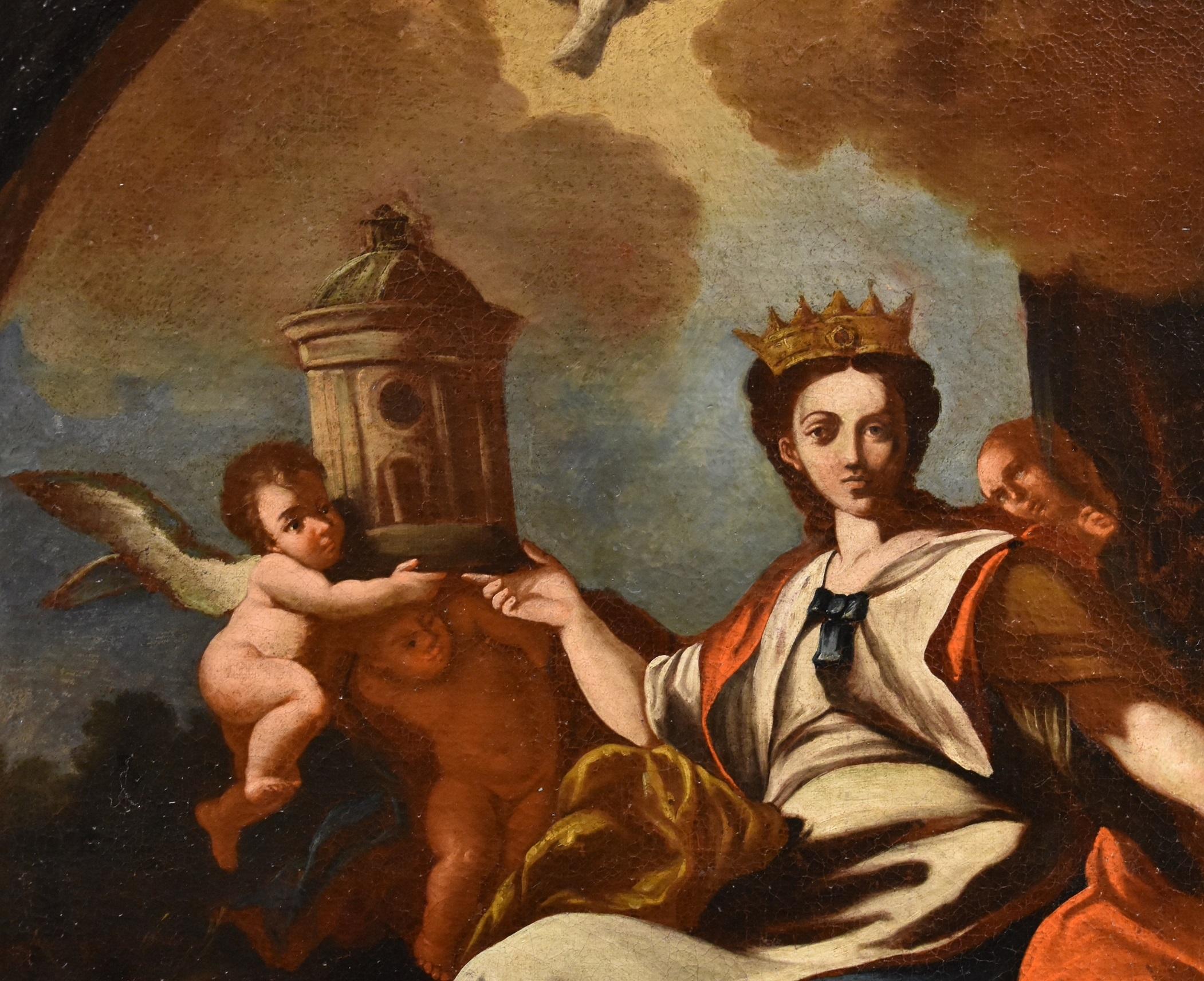 Allegoria dell'Europa Solimena Dipinto del XVIII secolo Olio su tela Vecchio maestro Italia in vendita 1