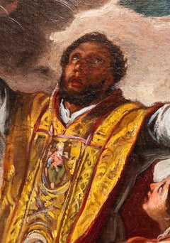 Neapolitan Baroque. Ascension of Saint Stephen, circle of Solimena