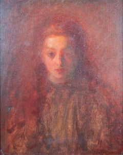 'La pequeña Mary Spicuzza', óleo firmado de la sobrina del artista