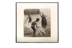 "Children Playing in Water-Lake Michigan (The Splash), " a Siver Gelatin Photo