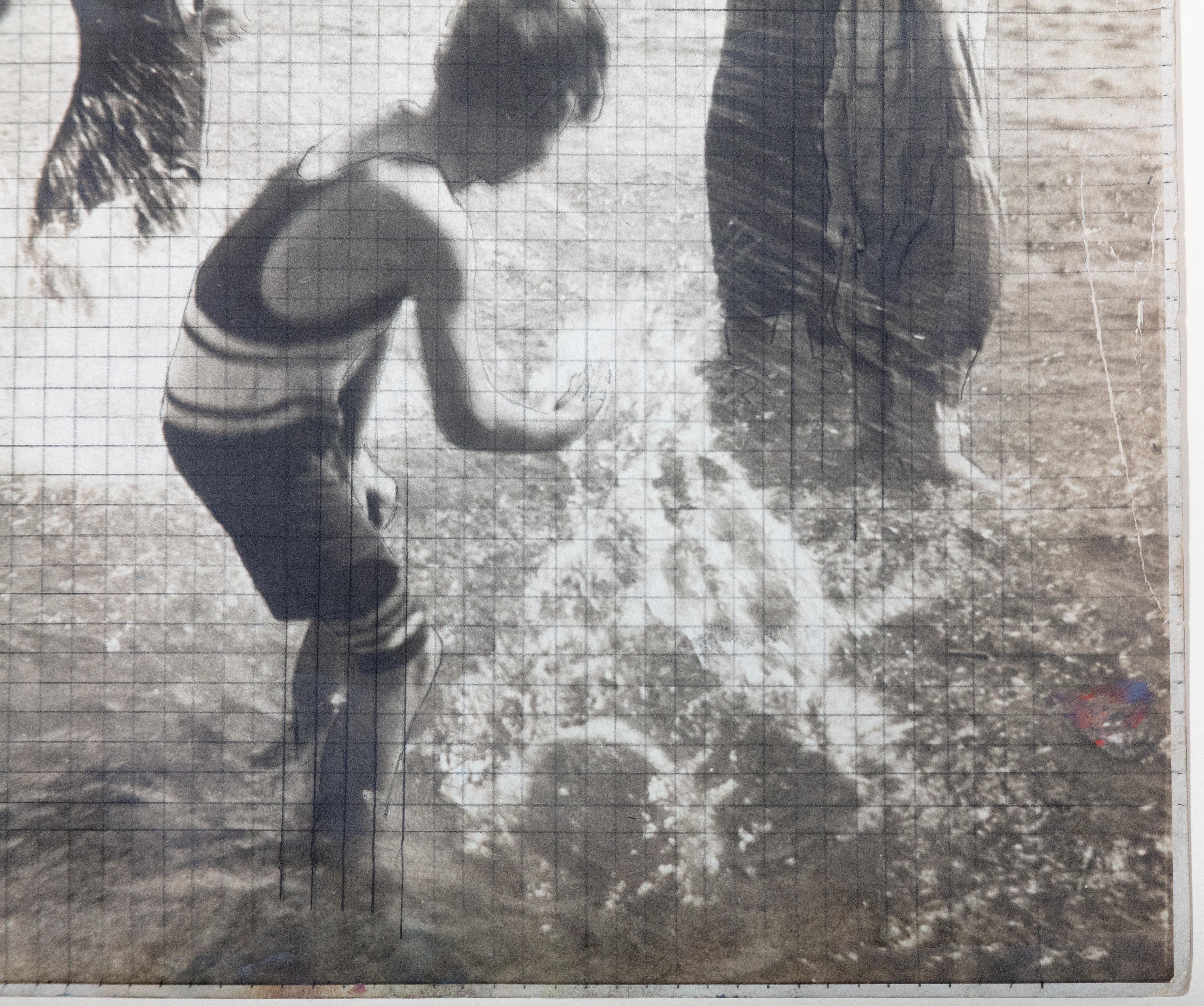 „Children Playing in Water-Lake Michigan (Der Spritzer),“ ein Siver Gelatin-Foto  (Sonstige Kunststile), Photograph, von Francesco Spicuzza