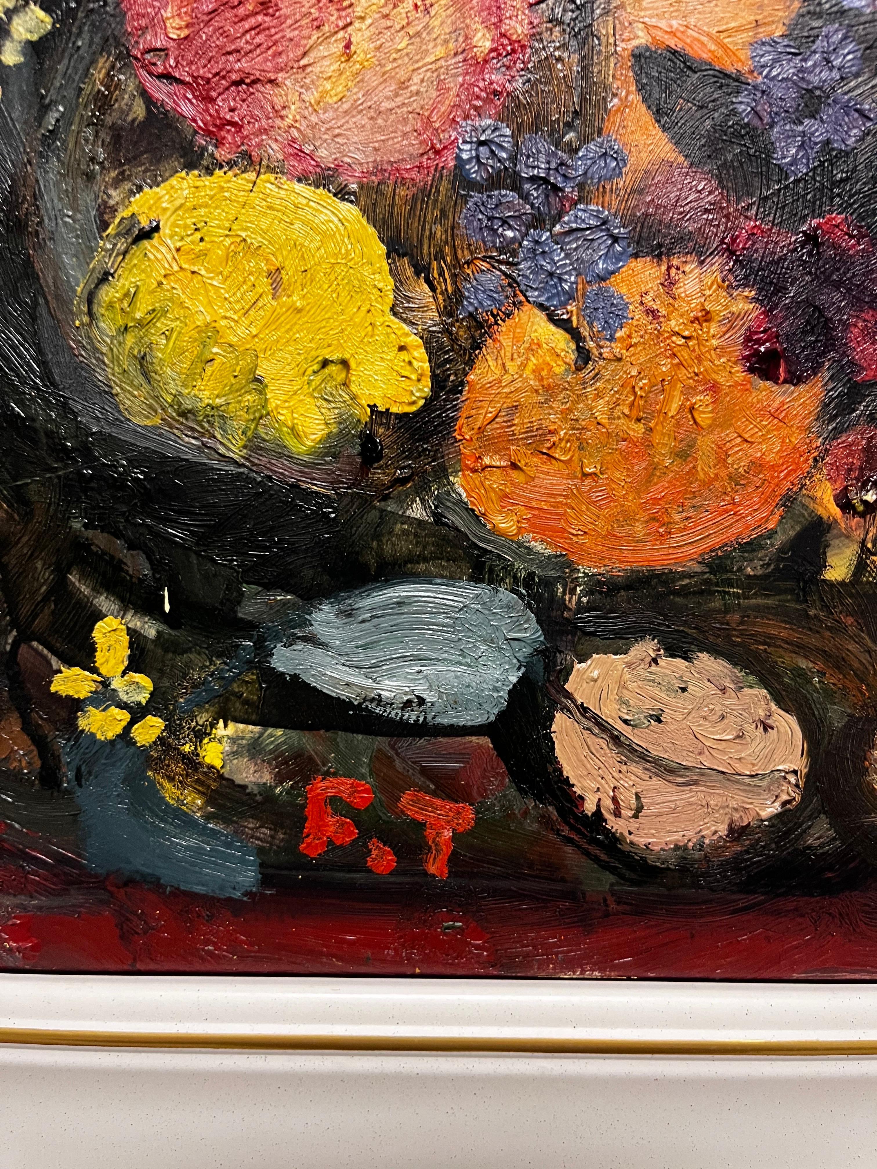 „Fiori e frutta“ Olio cm. 50 x 40 1998 im Angebot 3