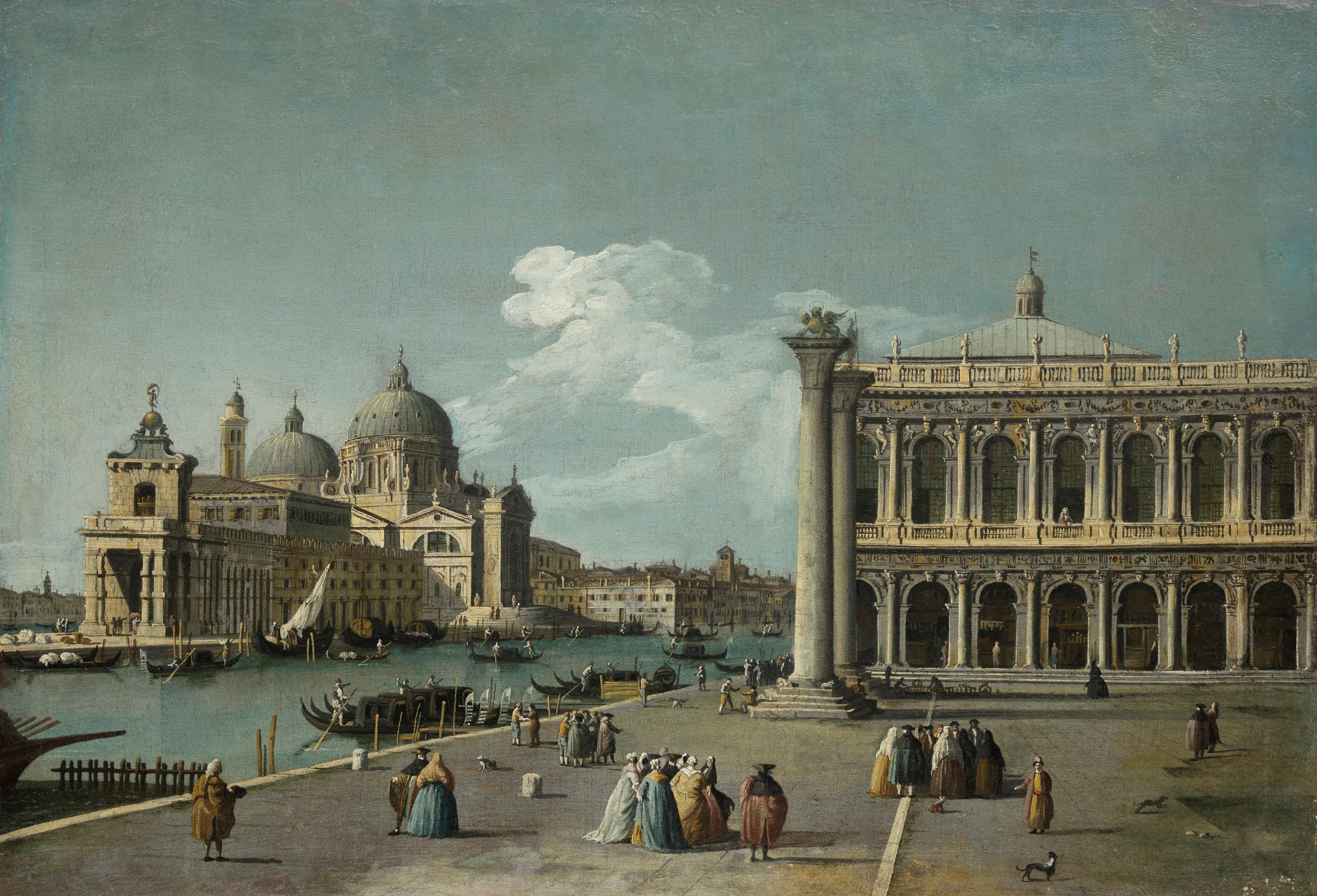 View of the Piazzetta a painting by Bernardo Canal, Canaletto's father