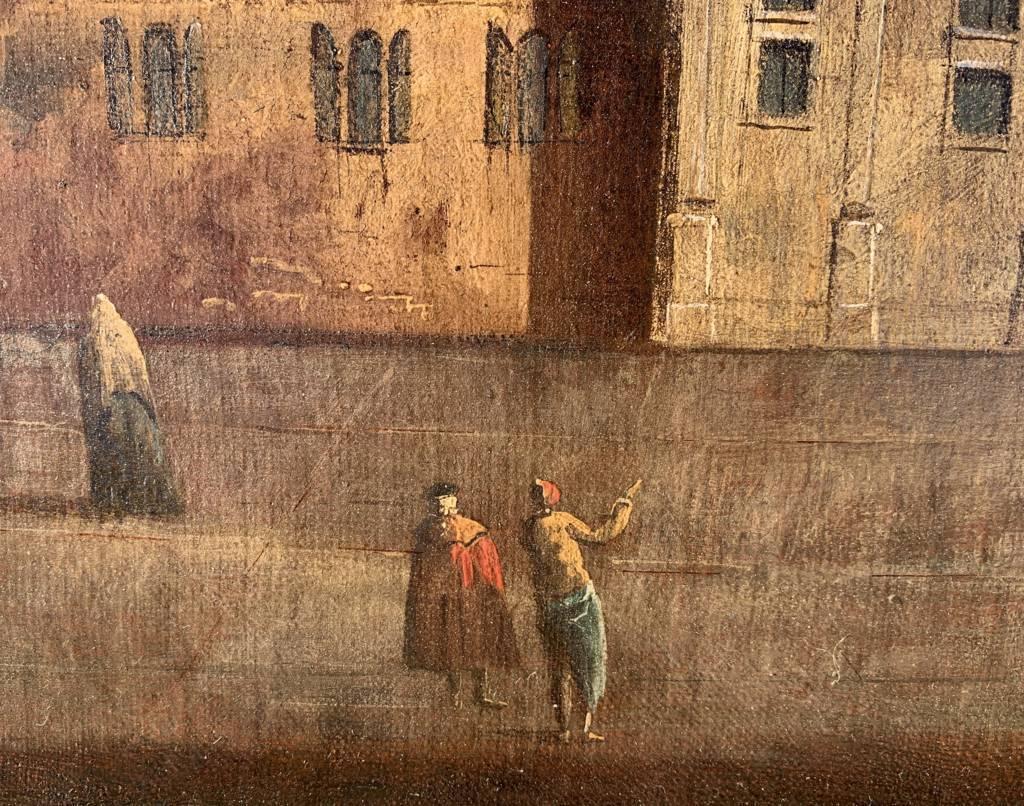 Francesco Tironi (Maestro veneciano) - Pintura del siglo XVIII - Vista de Venecia 7