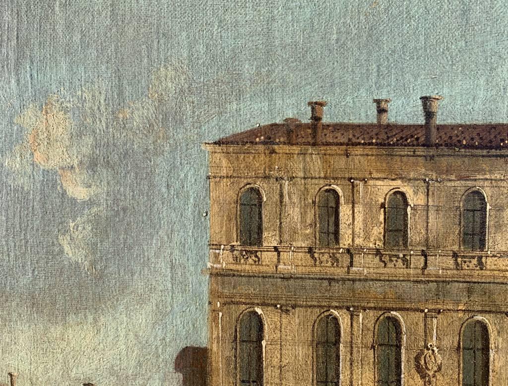 Francesco Tironi (Maestro veneciano) - Pintura del siglo XVIII - Vista de Venecia 9