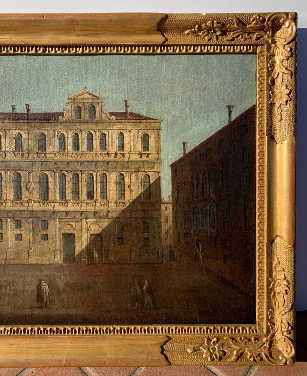 Francesco Tironi (Maestro veneciano) - Pintura del siglo XVIII - Vista de Venecia 1