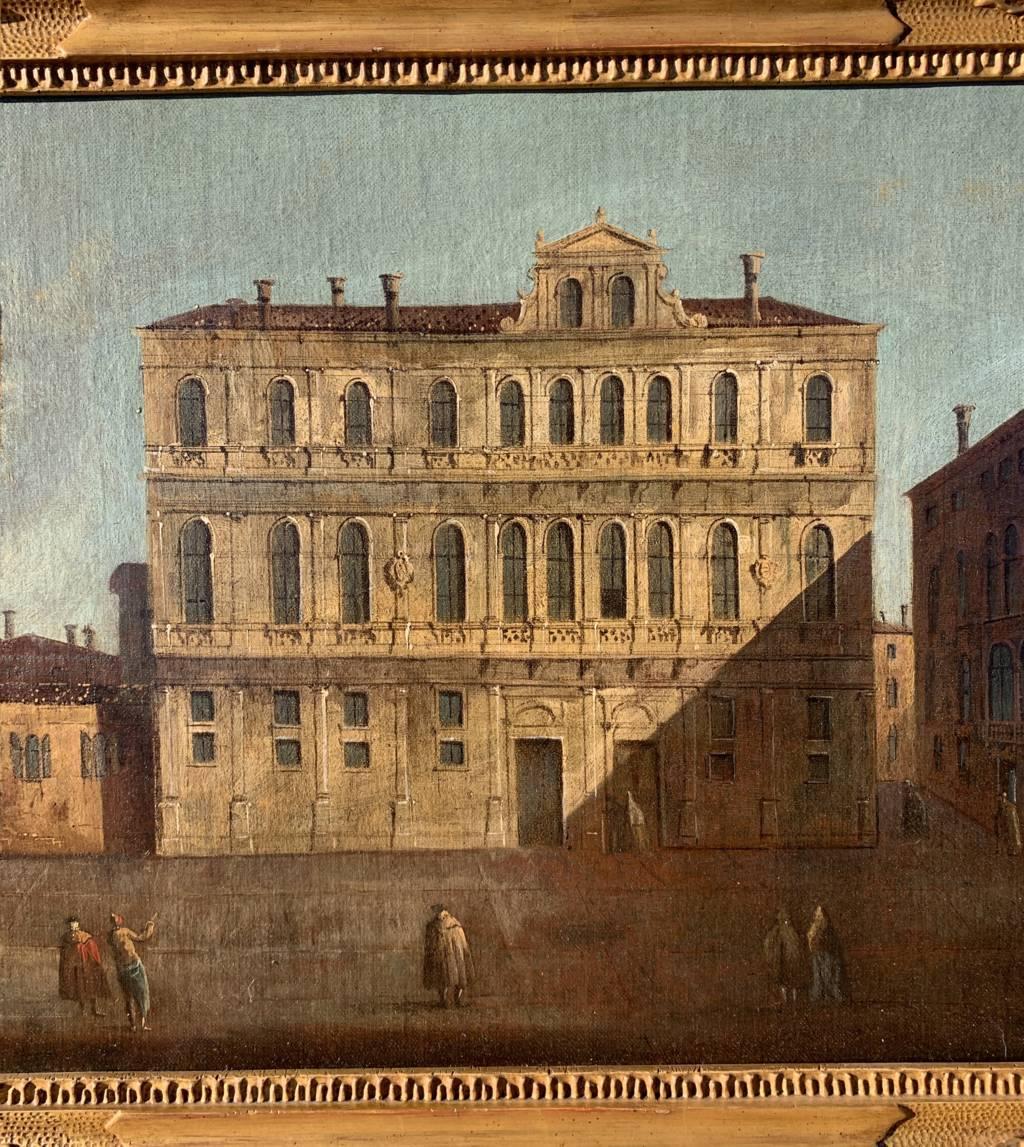 Francesco Tironi (Maestro veneciano) - Pintura del siglo XVIII - Vista de Venecia 2