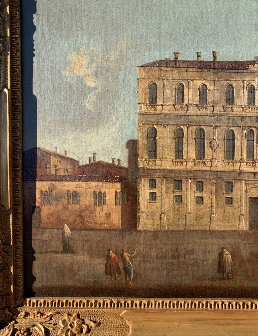 Francesco Tironi (Maestro veneciano) - Pintura del siglo XVIII - Vista de Venecia 3