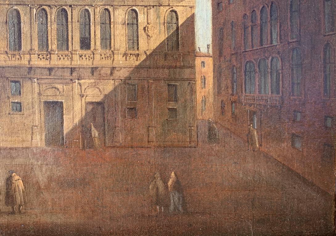 Francesco Tironi (Maestro veneciano) - Pintura del siglo XVIII - Vista de Venecia 4