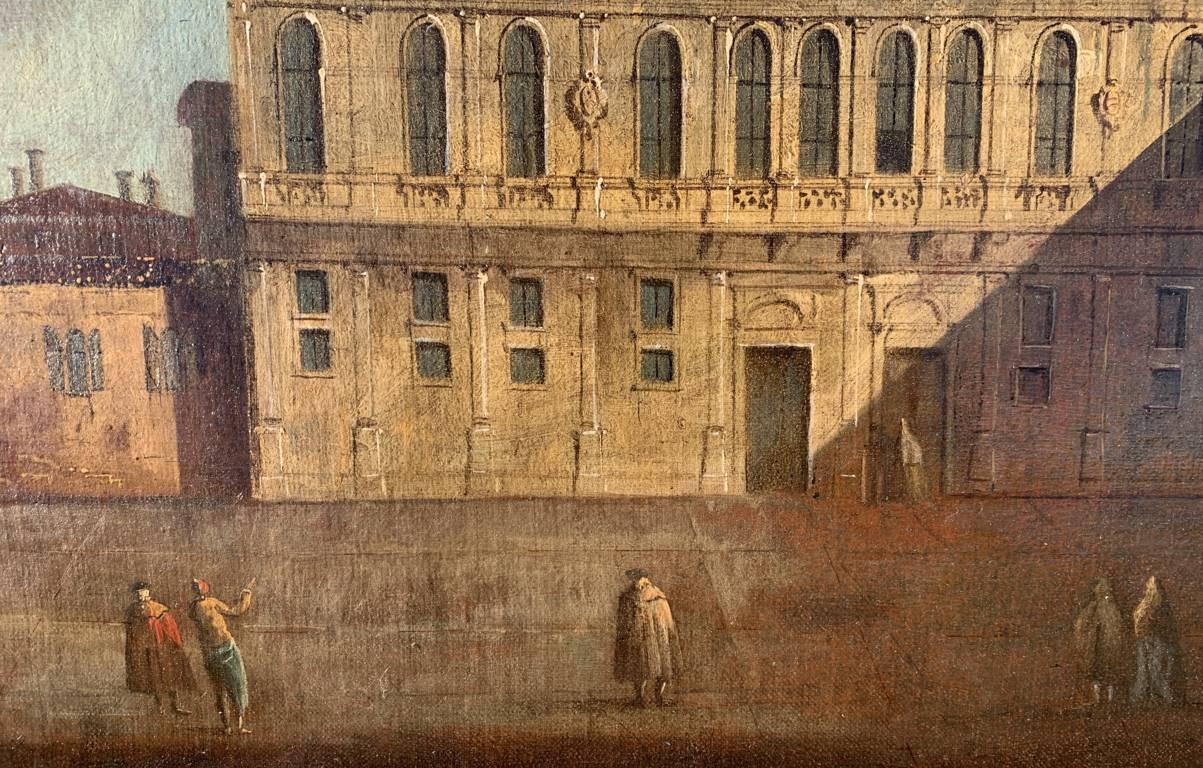 Francesco Tironi (Maestro veneciano) - Pintura del siglo XVIII - Vista de Venecia 5