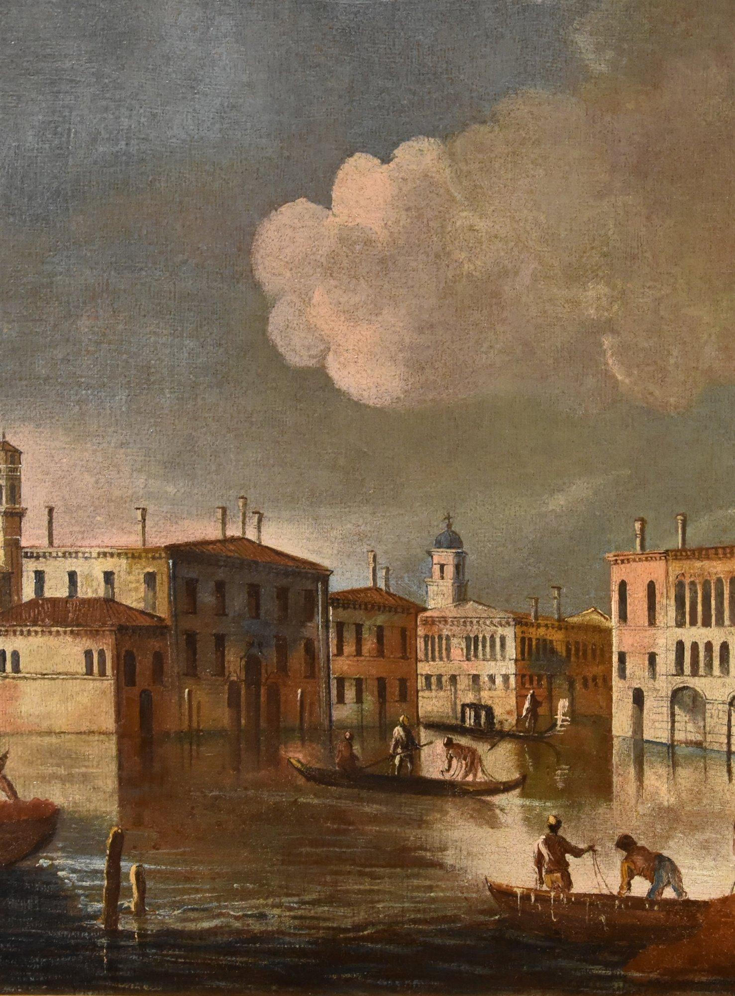 Francesco Tironi (Venedig, ca. 1745 - 1797) 

Blick auf Venedig mit dem Eingang zum Cannaregio  

Öl auf Leinwand 59 x 75 cm mit Rahmen 72 x 88 cm  

Das Werk wird von einer Beschreibung von Prof. E. Negro begleitet.  

Das Gemälde aus dem neunten
