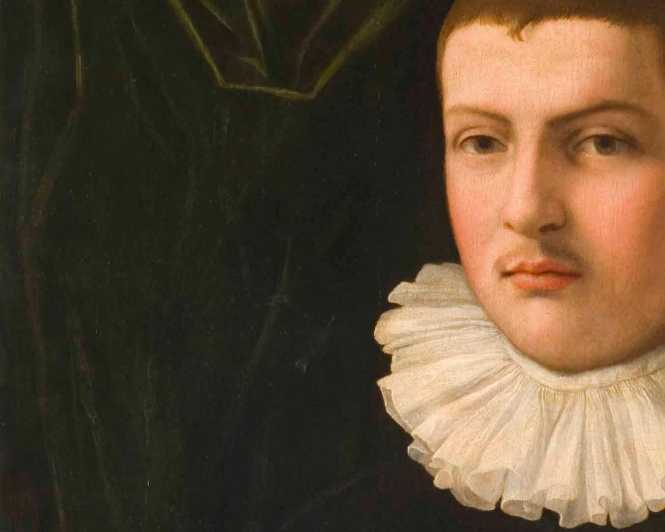 16th Century by Francesco Traballesi Portrait of a young man with a glove For Sale 2