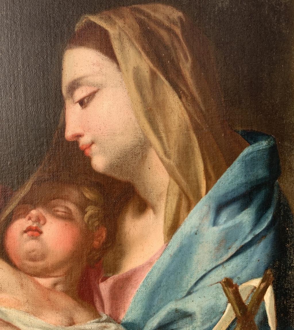 Francesco Trevisani attributed -18th century Italian figure painting - Virgin 3