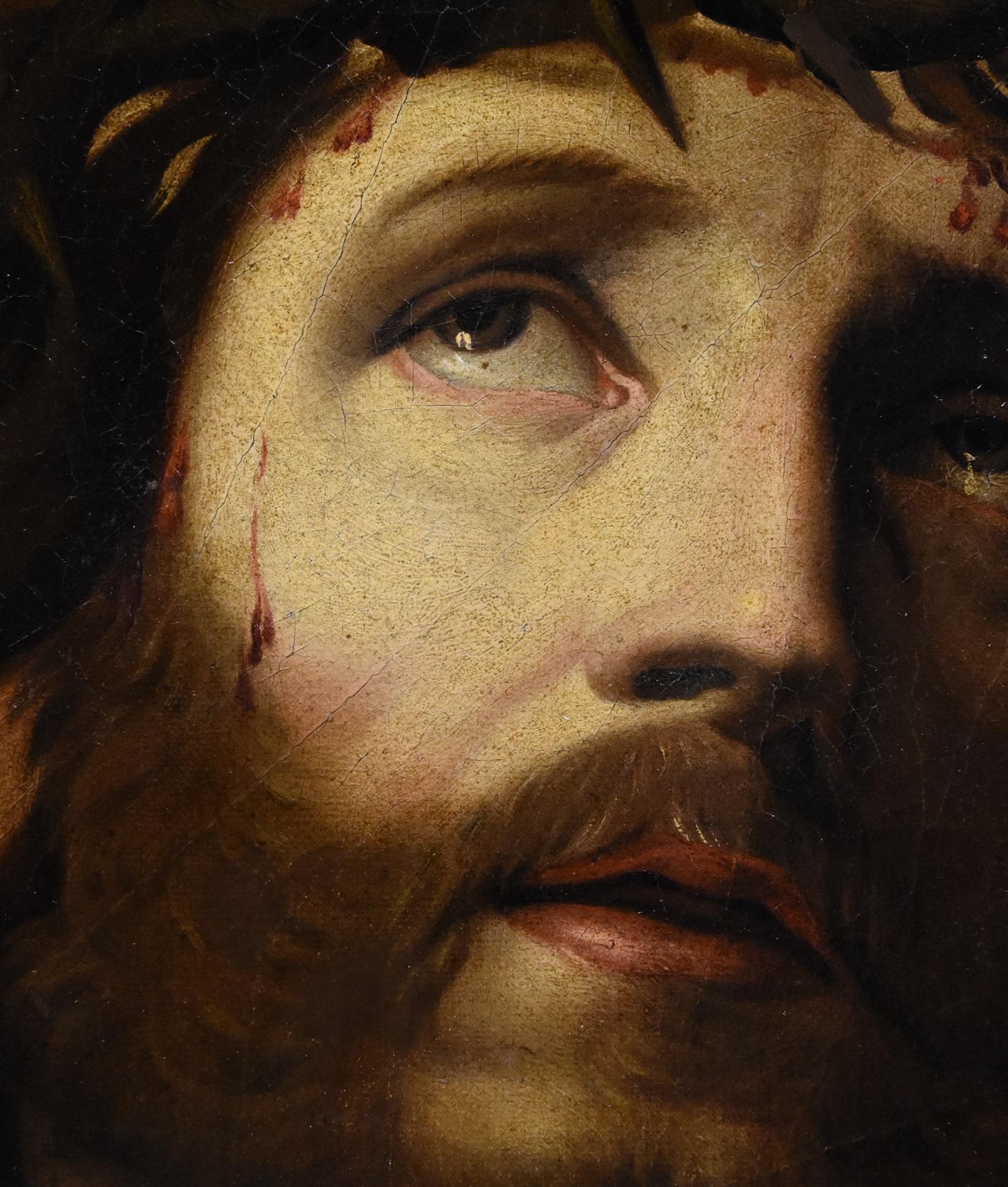 Ecce Homo Christ Trevisani Paint Oil on canvas Old master 18yh Century Italy 6