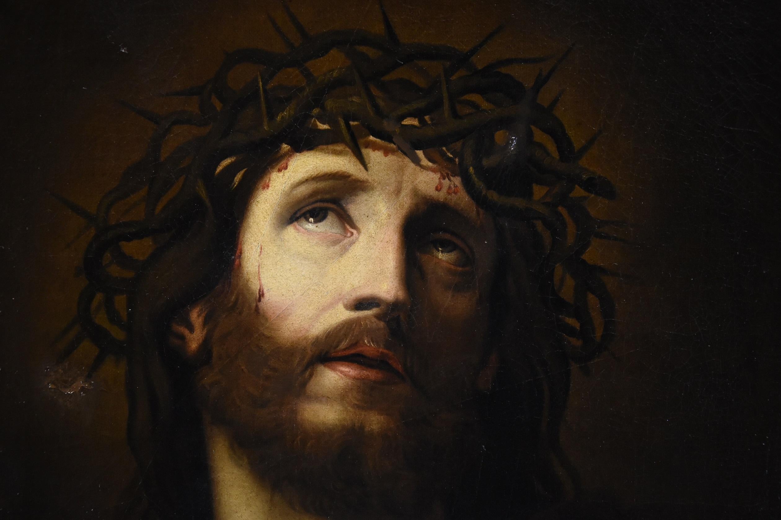 Ecce Homo Christ Trevisani Paint Oil on canvas Old master 18yh Century Italy 1