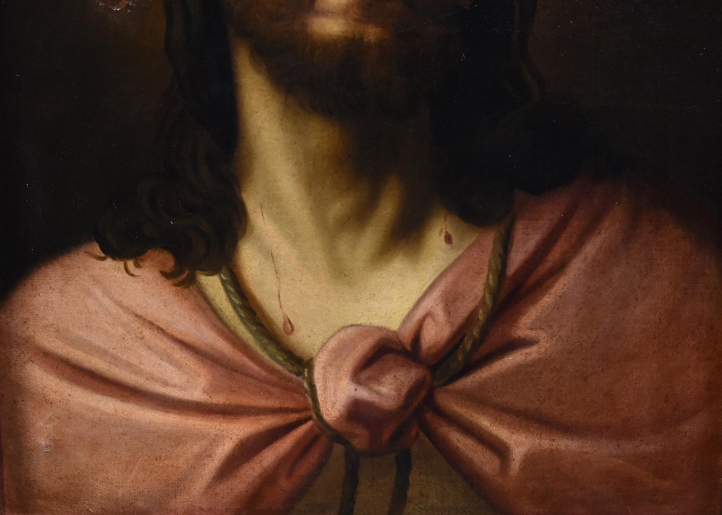 Ecce Homo Christ Trevisani Paint Oil on canvas Old master 18yh Century Italy 2