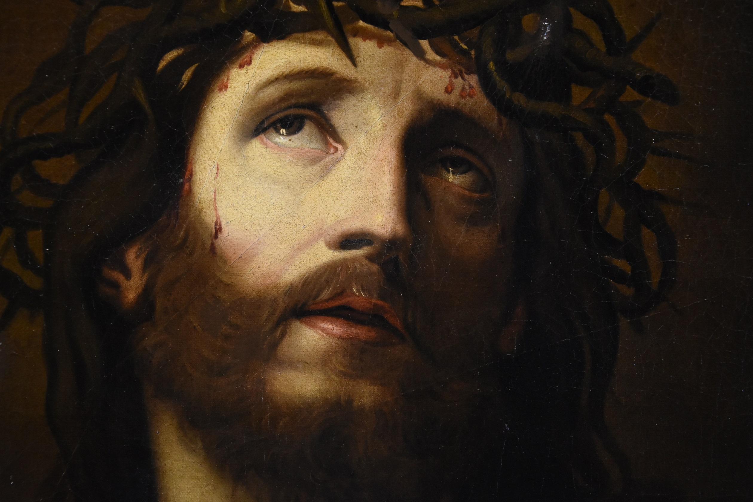 Ecce Homo Christ Trevisani Paint Oil on canvas Old master 18yh Century Italy 4