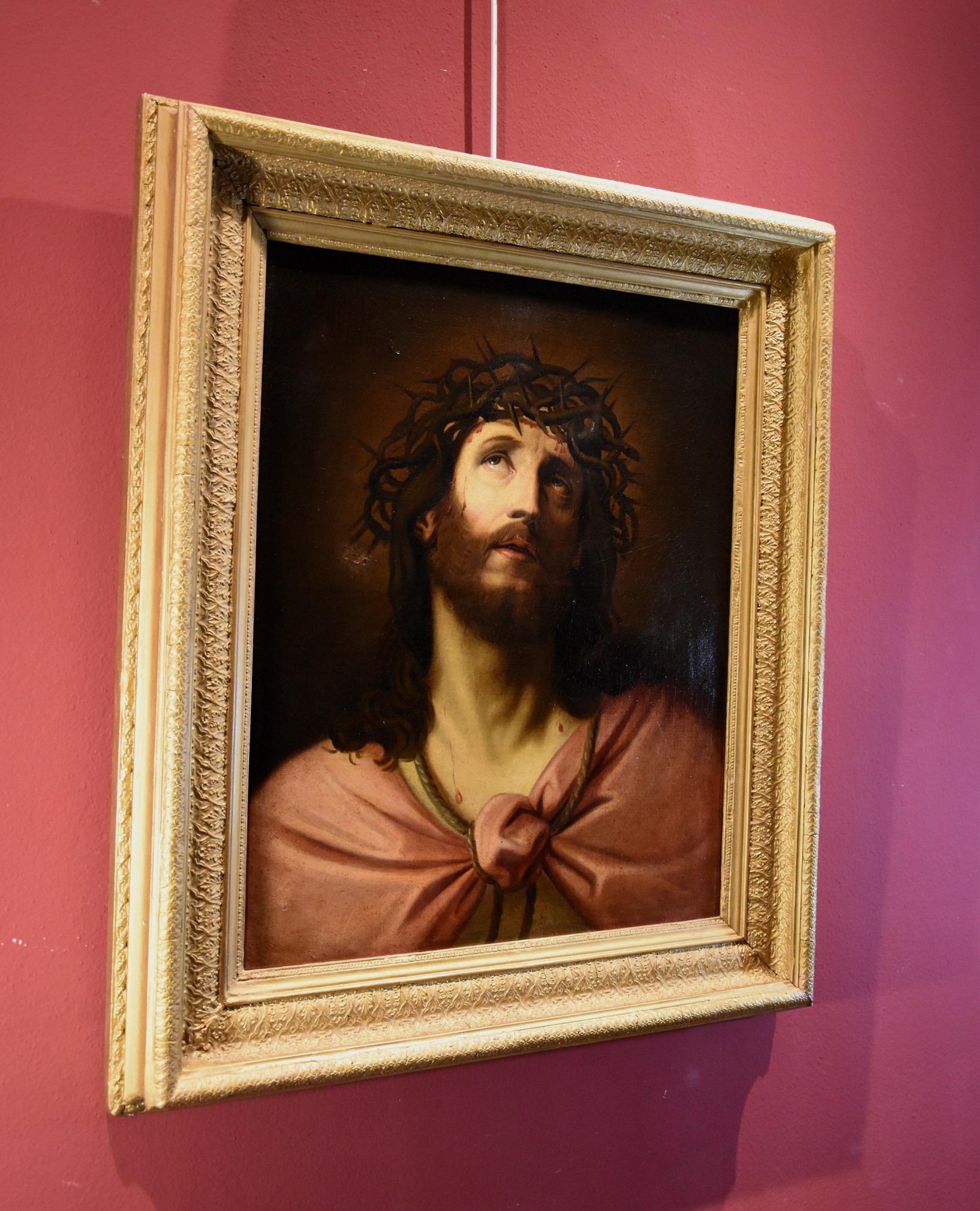 Ecce Homo Christ Trevisani Paint Oil on canvas Old master 18yh Century Italy 5