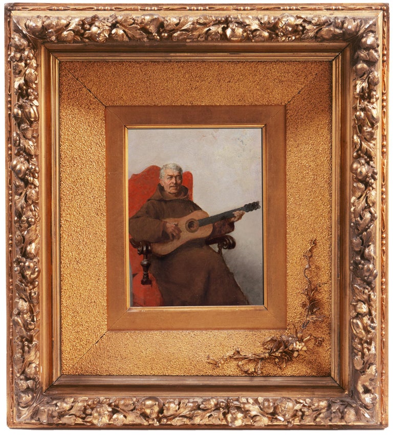 Francesco Vinea ''Franciscan Monk Playing Guitar'', Florence Fine