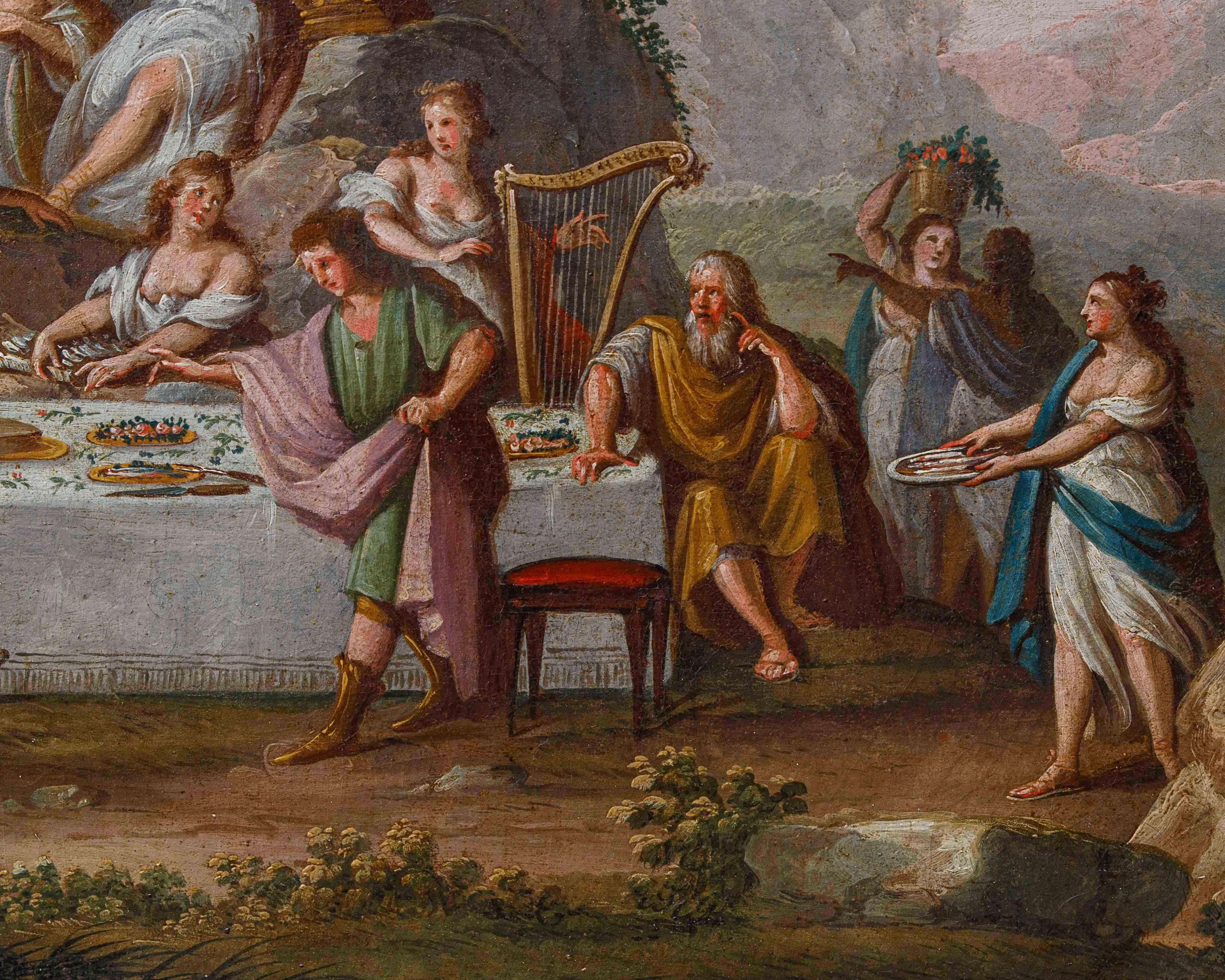 Ambit by Francesco Zuccarelli (Pitigliano, 1702 - Florence, 1788), Banquet For Sale 9