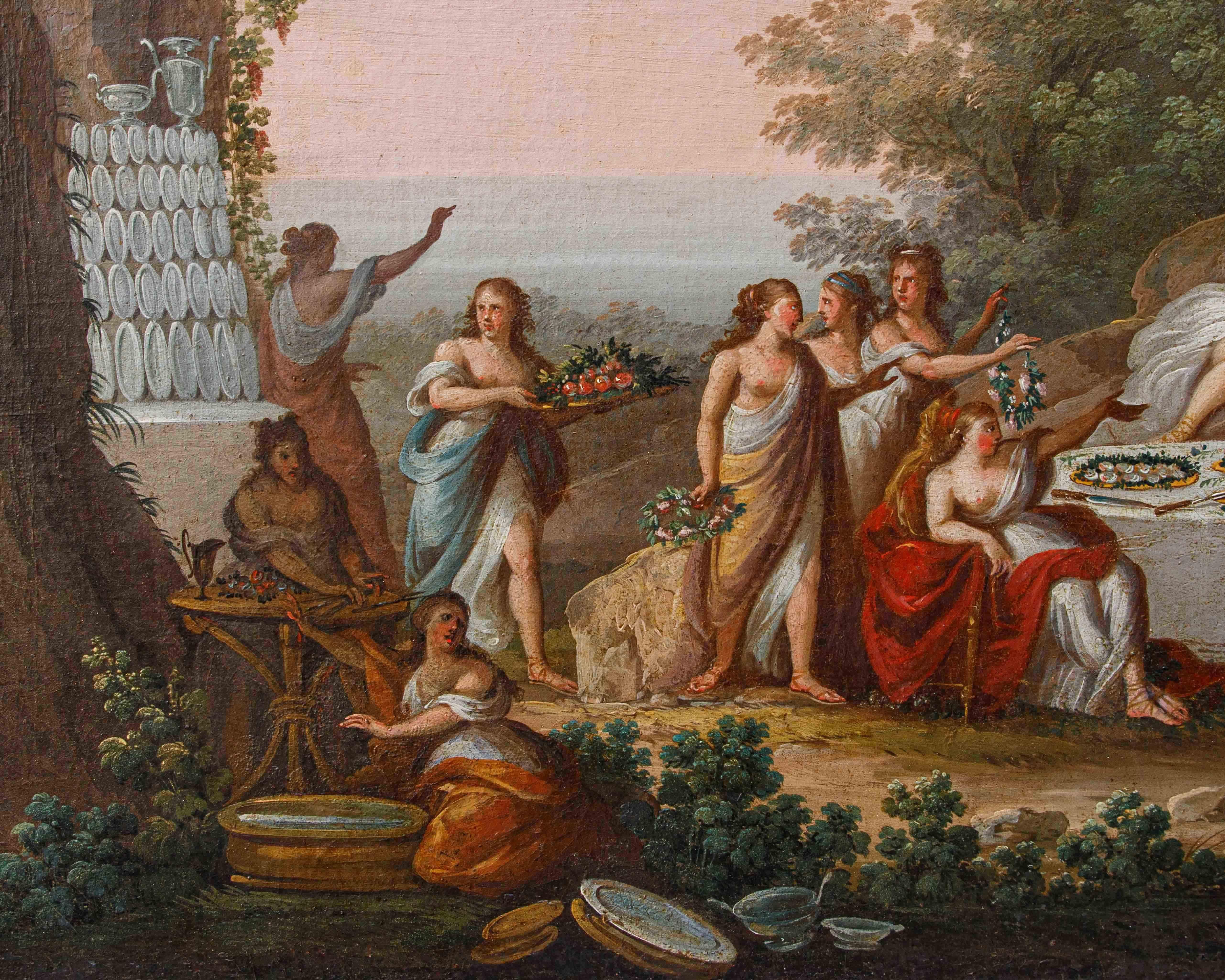 Ambit by Francesco Zuccarelli (Pitigliano, 1702 - Florence, 1788), Banquet For Sale 5