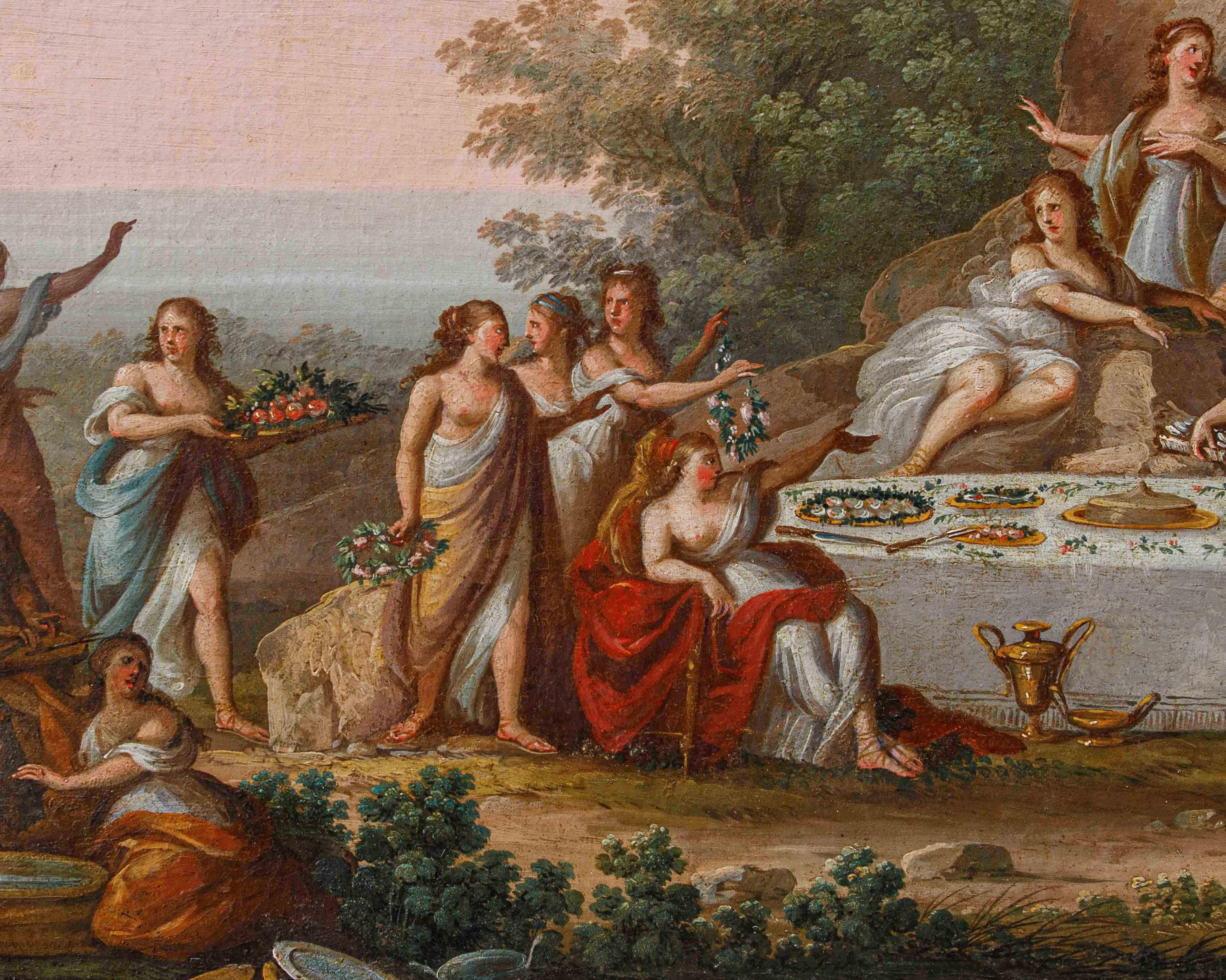 Ambit by Francesco Zuccarelli (Pitigliano, 1702 - Florence, 1788), Banquet For Sale 6