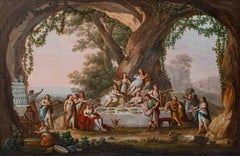 Ambit by Francesco Zuccarelli (Pitigliano, 1702 - Florence, 1788), Banquet