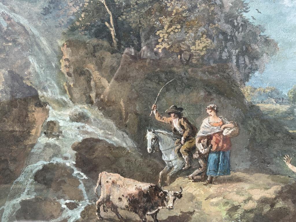 Francesco Zuccarelli (Masterly vénitien) - Peinture de paysage du 18e siècle en vente 3