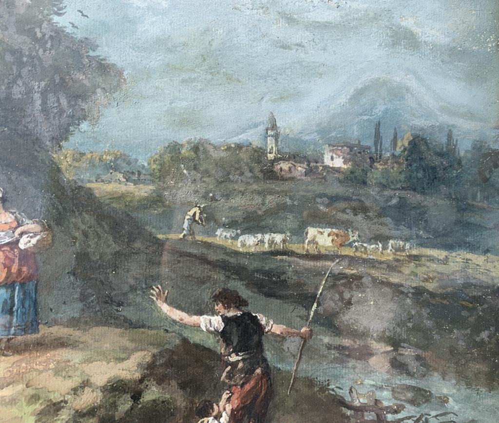 Francesco Zuccarelli (Masterly vénitien) - Peinture de paysage du 18e siècle en vente 5