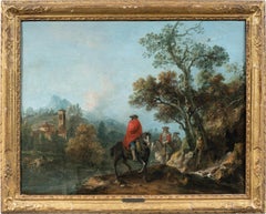 Francesco Zuccarelli maestro veneciano - pintura de paisaje del siglo XVIII - Caballeros