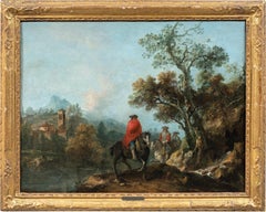 Francesco Zuccarelli Venetian master - 18th century landscape painting - Knights