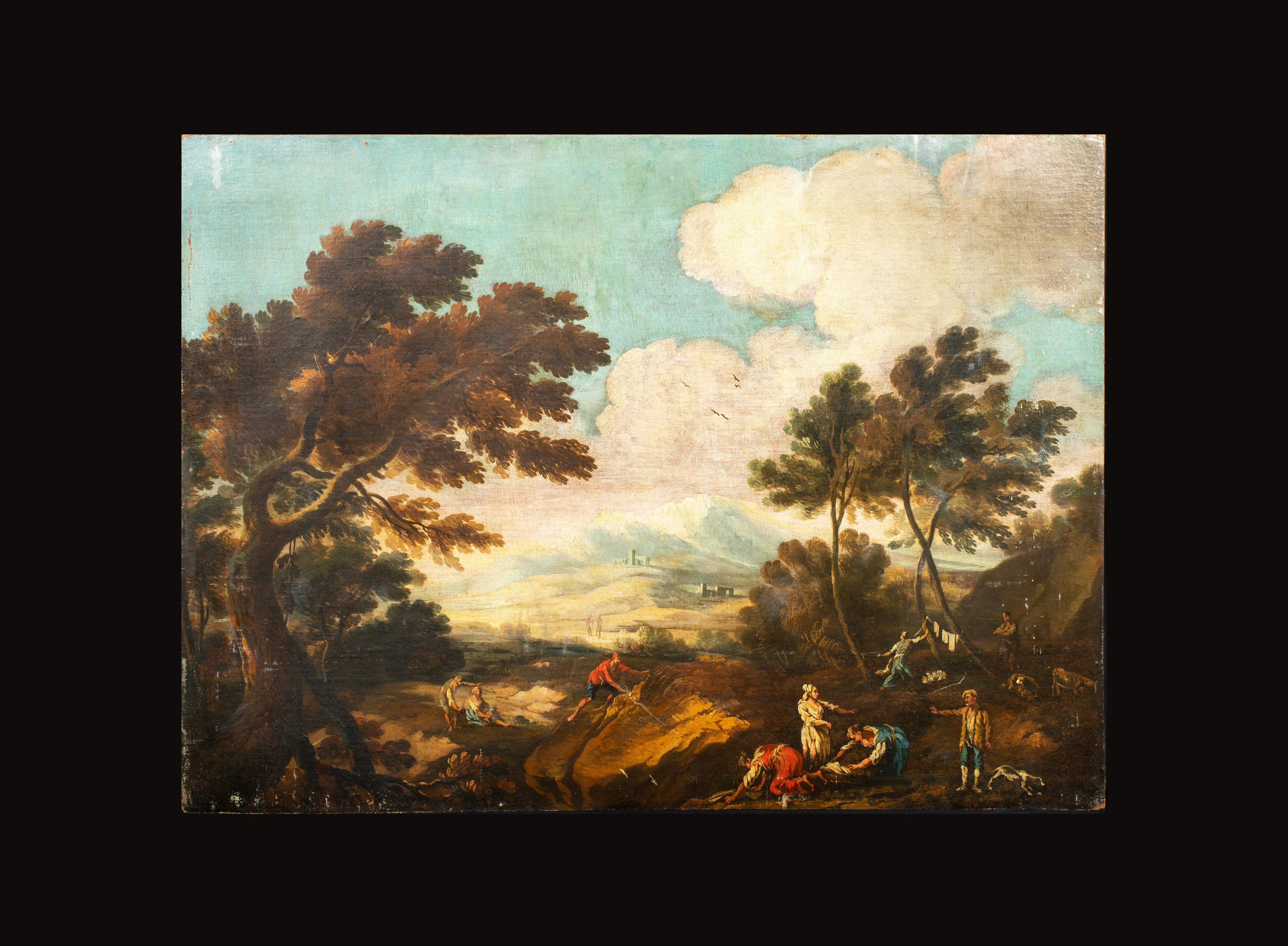 Landscape, 18th Century - Painting by Francesco Zuccarelli