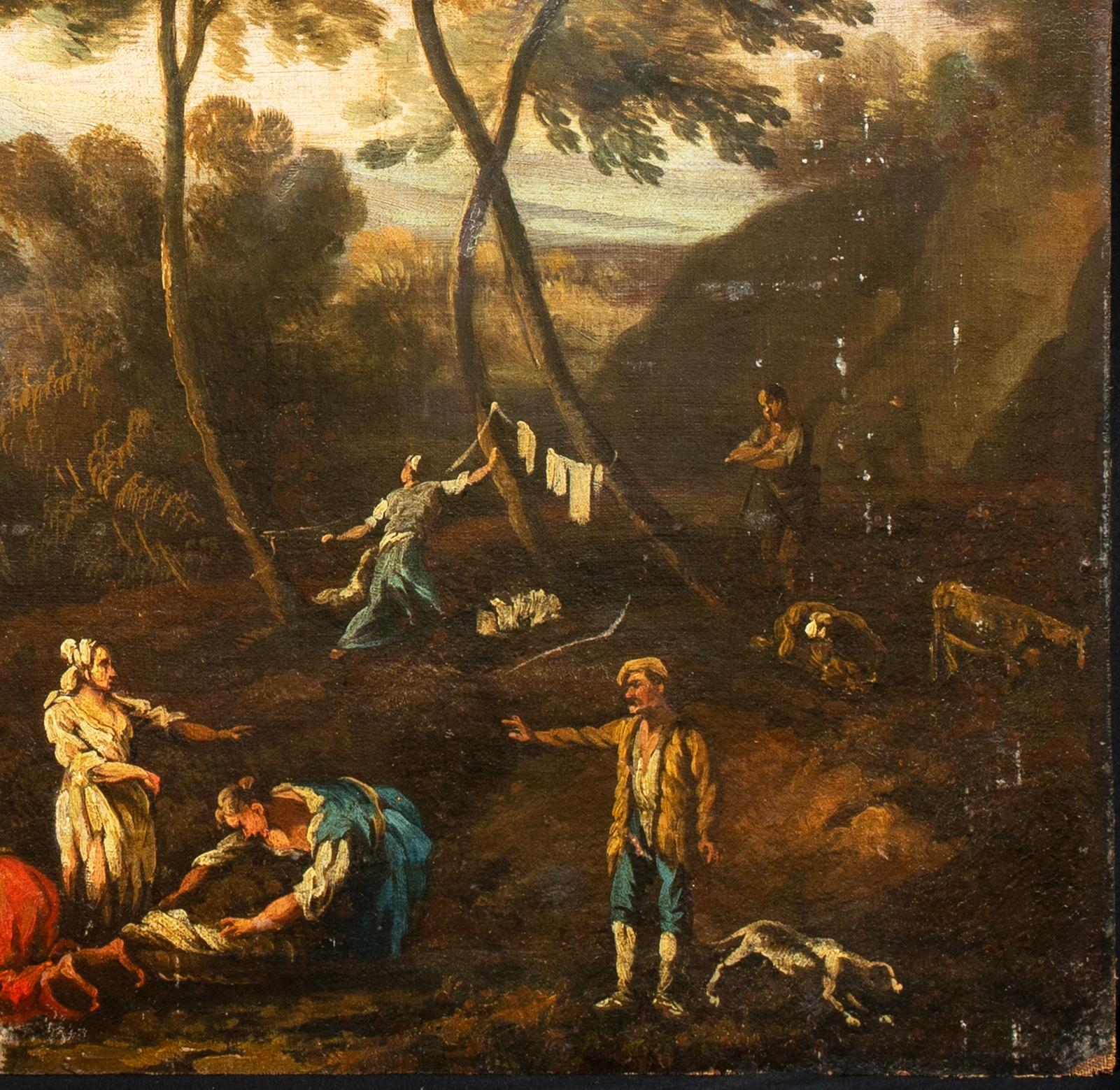 Landscape, 18th Century - Beige Landscape Painting by Francesco Zuccarelli